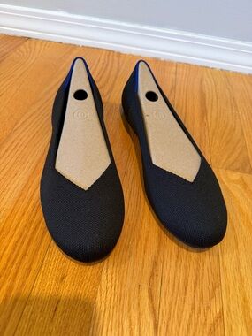 Rothy's Black Knit Slip-On Ballet Flats